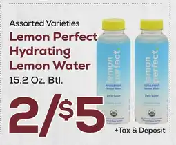 DeCicco & Sons Lemon Perfect Hydrating Lemon Water offer