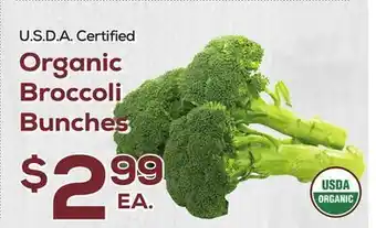 DeCicco & Sons Organic Broccoli Bunches offer
