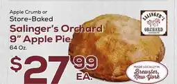 DeCicco & Sons Salinger's Orchard 9 Apple Pie offer
