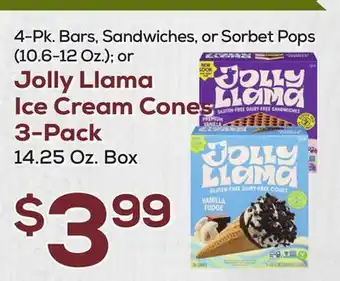 DeCicco & Sons Jolly Llama Ice Cream Cones 3-Pack offer