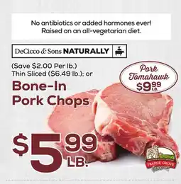 DeCicco & Sons Bone-In Pork Chops offer