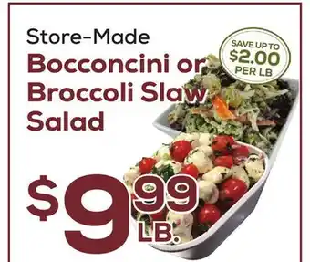 DeCicco & Sons Bocconcini or Broccoli Slaw Salad offer
