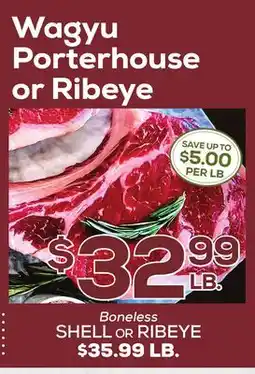 DeCicco & Sons Wagyu Porterhouse or Ribeye offer