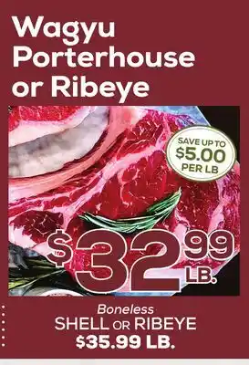 DeCicco & Sons Wagyu Porterhouse or Ribeye offer