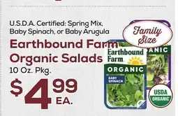 DeCicco & Sons Earthbound Farm Organic Salads offer