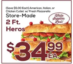 DeCicco & Sons 2 Ft. Heros offer