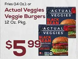 DeCicco & Sons Actual Veggies Veggie Burgers 12 Oz. Pkg offer