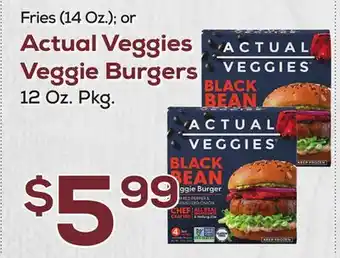 DeCicco & Sons Actual Veggies Veggie Burgers 12 Oz. Pkg offer
