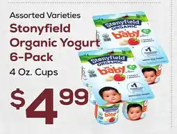 DeCicco & Sons Stonyfield Organic Yogurt 6-Pack offer