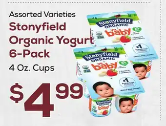 DeCicco & Sons Stonyfield Organic Yogurt 6-Pack offer