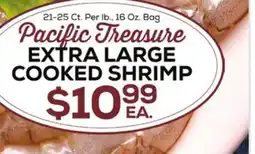 DeCicco & Sons Pacific Treasure EXTRA LARGE COOKED SHRIMP offer