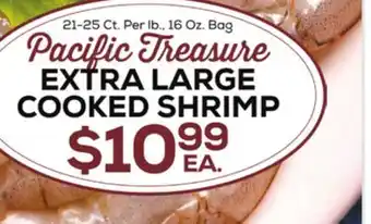 DeCicco & Sons Pacific Treasure EXTRA LARGE COOKED SHRIMP offer