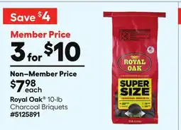 Lowe's Royal Oak 10-lb Charcoal Briquets offer