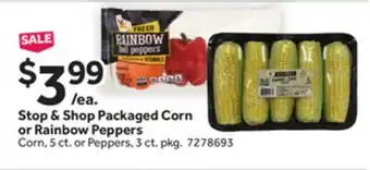 Stop&Shop Stop & Shop Packaged Corn or Rainbow Peppers offer
