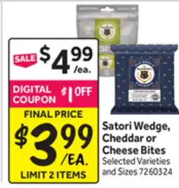 Stop&Shop Satori Wedge, Cheddar or Cheese Bites offer