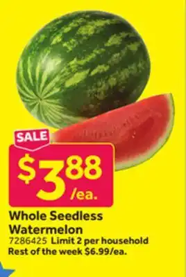 Stop&Shop Whole Seedless Watermelon offer