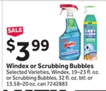 Stop&Shop Windex or Scrubbing Bubbles offer
