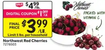 Stop&Shop Northwest Red Cherries offer
