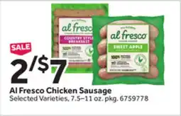 Stop&Shop Al Fresco Chicken Sausage offer
