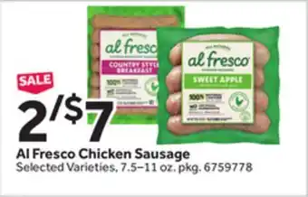Stop&Shop Al Fresco Chicken Sausage offer
