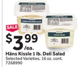 Stop&Shop Häns Kissle 1 lb. Deli Salad offer