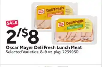 Stop&Shop Oscar Mayer Deli Fresh Lunch Meat offer