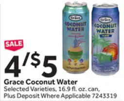 Stop&Shop Grace Coconut Water offer
