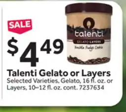 Stop&Shop Talenti Gelato or Layers offer