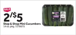 Stop&Shop Stop & Shop Mini Cucumbers offer