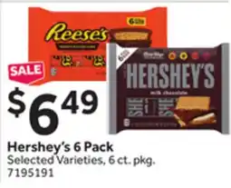 Stop&Shop Hershey's 6 Pack offer