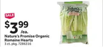 Stop&Shop Nature's Promise Organic Romaine Hearts offer
