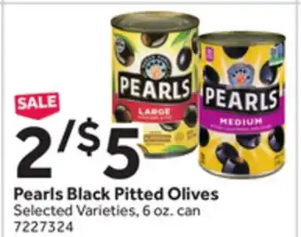 Stop&Shop Pearls Black Pitted Olives offer