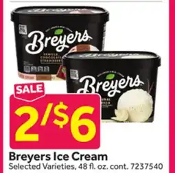 Stop&Shop Breyers Ice Cream offer