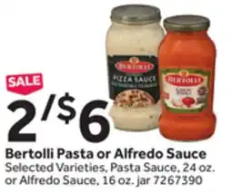 Stop&Shop Bertolli Pasta or Alfredo Sauce offer