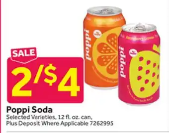 Stop&Shop Poppi Soda offer