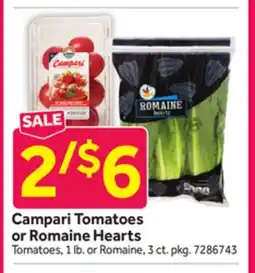 Stop&Shop Campari Tomatoes or Romaine Hearts offer