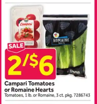 Stop&Shop Campari Tomatoes or Romaine Hearts offer