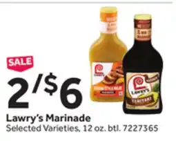 Stop&Shop Lawry's Marinade offer