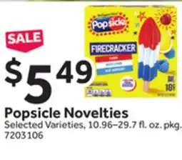 Stop&Shop Popsicle Novelties offer
