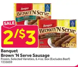 Stop&Shop Banquet Brown'N Serve Sausage offer