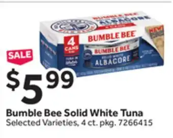 Stop&Shop Bumble Bee Solid White Tuna offer