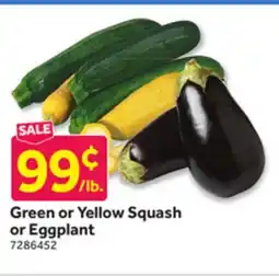 Stop&Shop Green or Yellow Squash or Eggplant offer