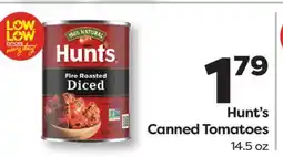 Weis Markets Hunt's Canned Tomatoes offer