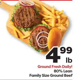Weis Markets 80% Lean Family Size Ground Beef offer