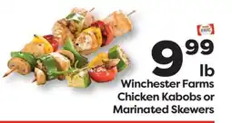Weis Markets Winchester Farms Chicken Kabobs or Marinated Skewers offer