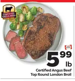 Weis Markets Certified Angus Beef Top Round London Broil offer