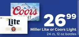 Weis Markets Miller Lite or Coors Light offer