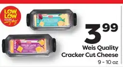 Weis Markets Weis Quality Cracker Cut Cheese offer
