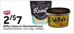 Stop&Shop Willy's Salsa or Cleveland Kraut offer