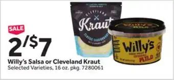 Stop&Shop Willy's Salsa or Cleveland Kraut offer